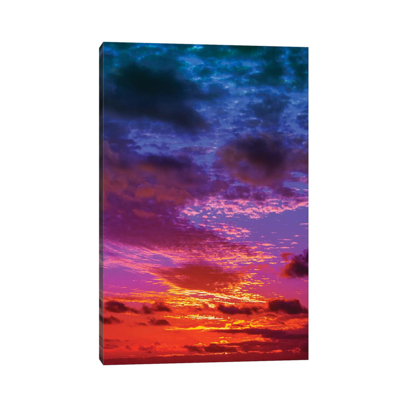 Burning Inspiration 1 Piece Wall Art on Canvas, 66.04cm H x 45.72cm W x 3.81cm D, Black Framed
