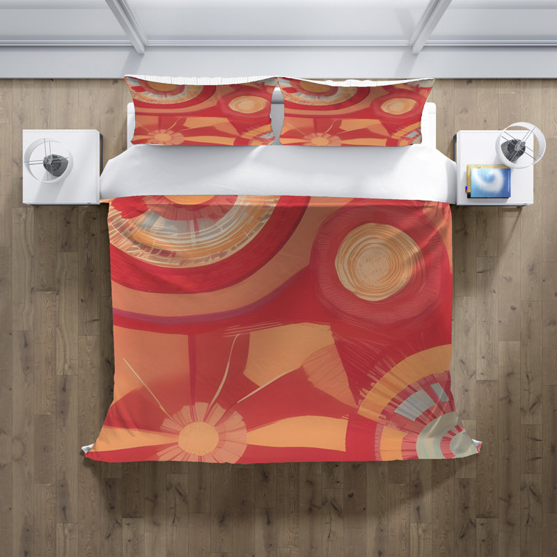 Abstract Duvet Cover, King Duvet Cover + 2 King Shams