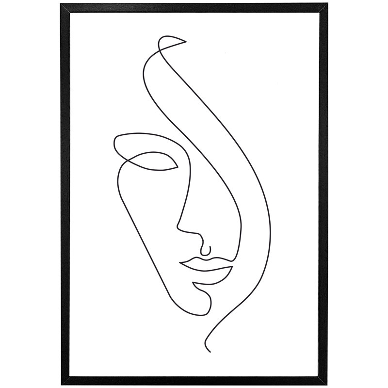 Arranda Single Picture Frame Print, Black Framed, 114cm H x 76cm W x 4cm D