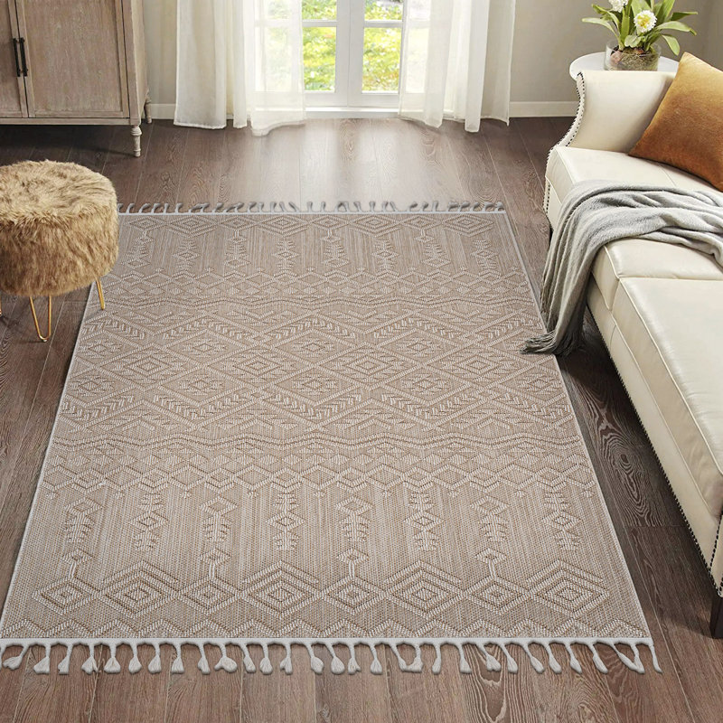 Area Rug, Collection Natural / Traditional Indoor / Outdoor Rug, Rectangle 6'7" x 7'9"