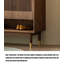 Armoire à chaussures minimaliste moderne en bois de noyer