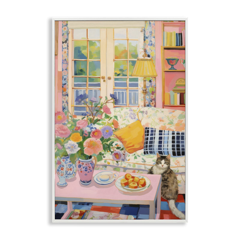 Invité invité, art de la giclée par LSR Design Studio, H 30 po x l 20 po, Estampe numérique encadrée blanc bord de mer