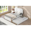 Lit simple avec expérience de sommeil confortable - Structure et lit gigognes à plateforme blanche pour des années d'utilisation-304802782
