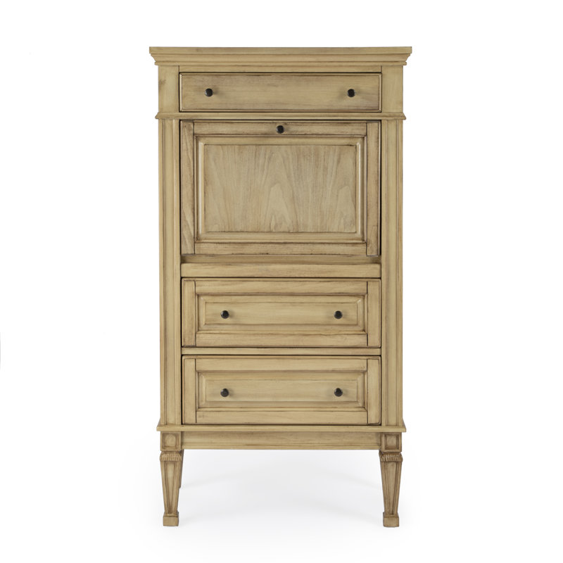 Chubbuck Armoire Desk, Antique Beige