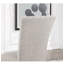 Chaise d'appoint rembourrée à dossier gris
