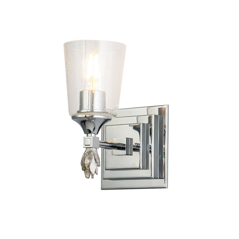 Meuble-lavabo 1 lumière Stidham Vetiver, Chrome