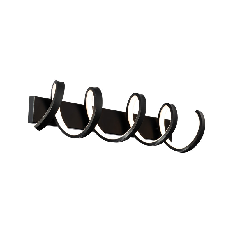 1 - Light LED Bath Bar, Black