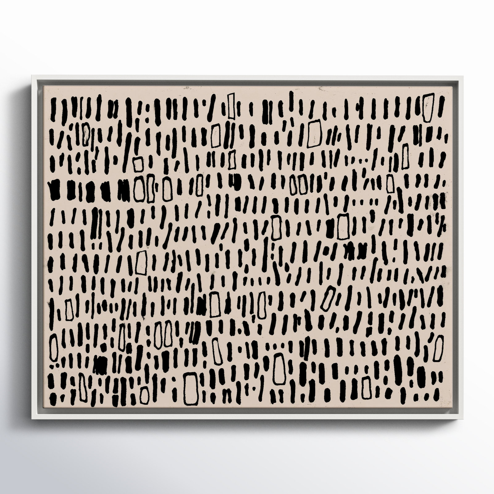Timber "Tribal Code" Print by Filippo Ioco, 23.5" H x 29.5" W, White