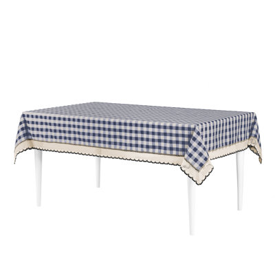 Linhart Checkered Cotton Blend Tablecloth