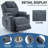 Recliners, Power Lift Recliner with 8-Point Massage &amp; Heat, 350 LBS Capacity, USB/Type-C, Cup Holders | Navy Blue | Chenille Fabric