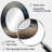 Baseball Subtle Strikeout - Modern Oval Wall Mirror-1579383273