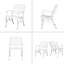 Chaise avec accoudoirs (ensemble de 2)-1123349002