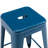 Almodovar 24" 24 Inch Metal Bar Stools, Backless Counter Height Barstools, Stackable Stools with Square-18608718