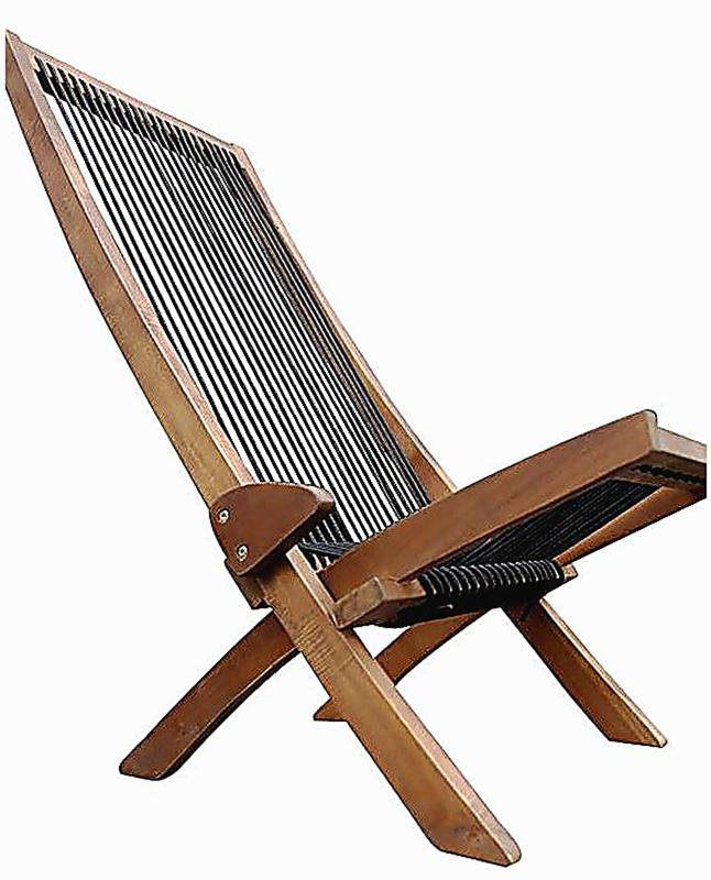 Chaise pliante en bois