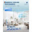 Climatiseur de fenêtre 12 000 BTU WiFi, climatisation puissante pour grand salon, chambre à coucher, appartement