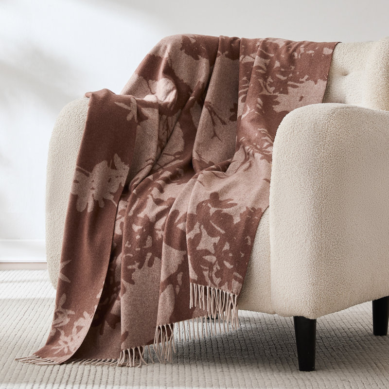 Sylvan Drift Wool Blend Throw Blanket