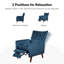 Fauteuil inclinable Amaurie Tacho avec dossier capitonné-1226636064