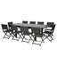 Kalem Rectangular Wood Metal Extendable Outdoor Dining Table , 160cm cm W 115cm cm D-1860590696