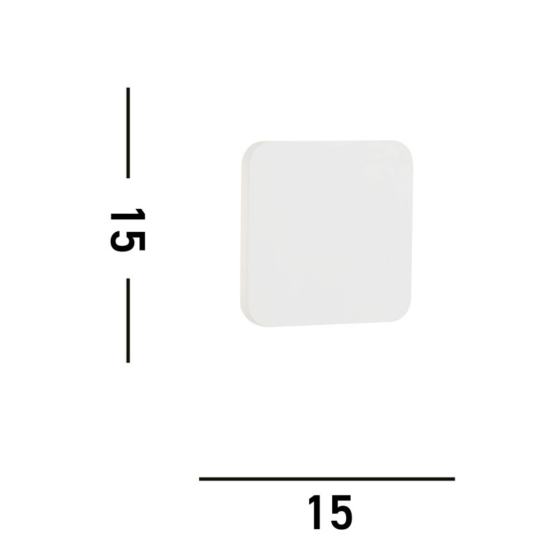 Bain Plaster LED Flush Mounted Sconce