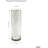 Hosley 12 Inch High Metallic Silver Speckled Finish Glass Floral Vase. Ideal Gift for Floral Arrangements Weddings Bridal Spa Meditation Reiki Rose Vase Nautical Settings Led Lantern Votive Garden P1-1105094422-1105094423