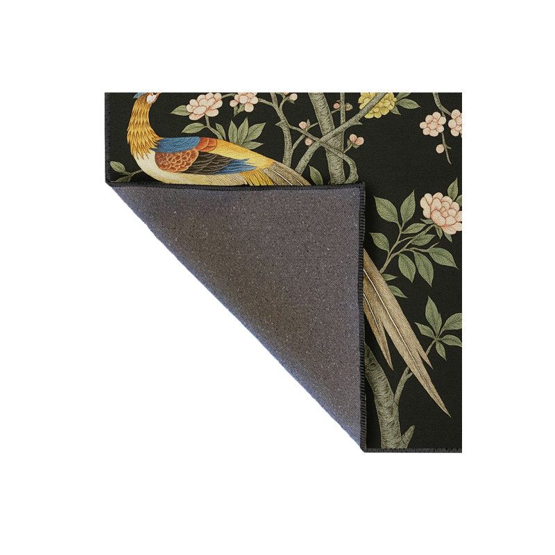 Tapis noir Mosso, 2 pi x 2 pi 11 po