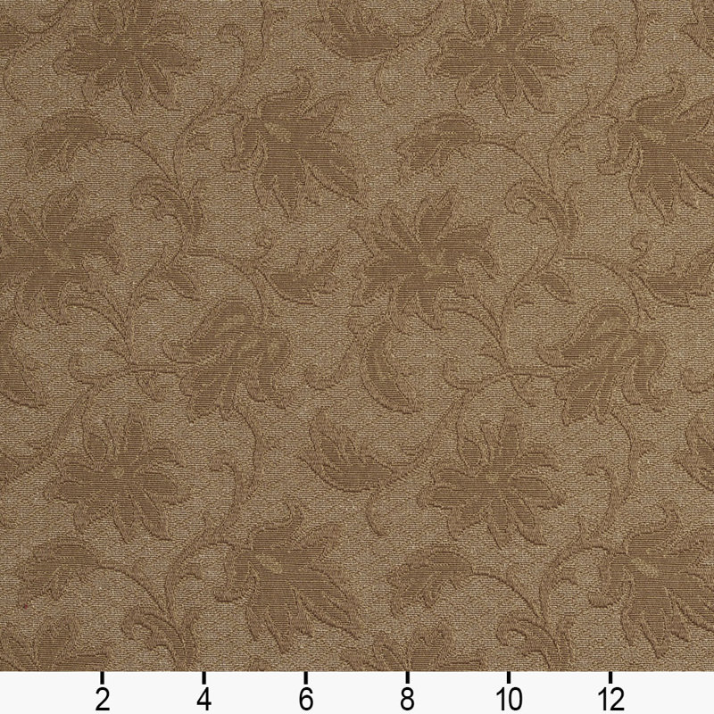 Tissu floral matelassé, Vert