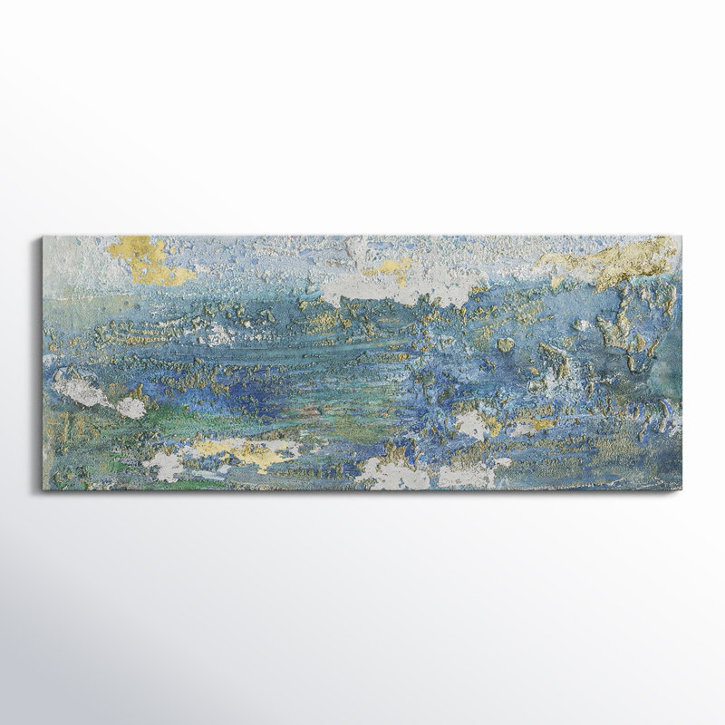 «Sparkling Sea I» sur toile, H 24 po x l 60 po x P 1,5 po