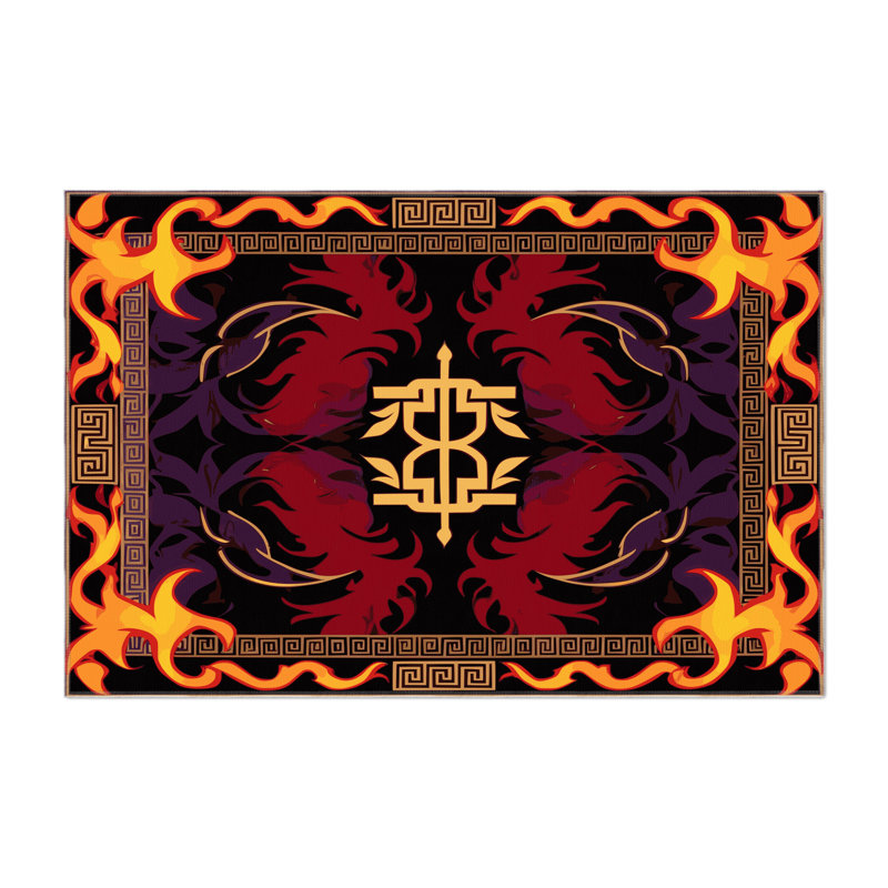 Grand Acanthus Indoor And Outdoor Area Rug, Rectangle 1'6" x 2'6"