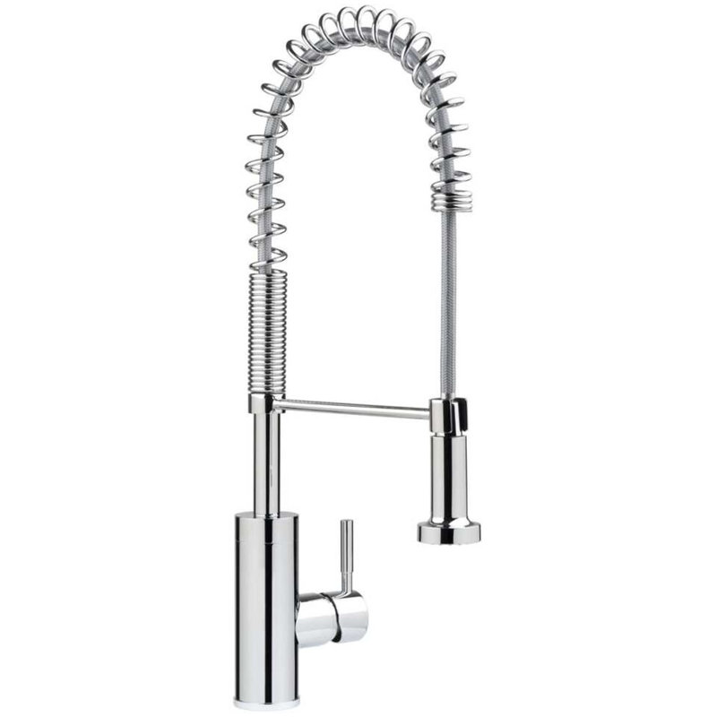 1.75 GPM Single Hole Pre-Rinse Kitchen Faucet, Polished Chrome