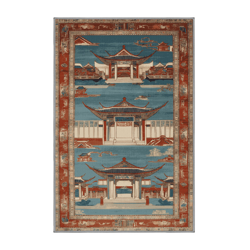 Machine Washable Art Deco Grey Area Rug, Rectangle 8' x 12'