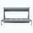 Twin Size Murphy Bed, can be Folded into a Cabinet, Gray