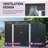8.5 ft. W x 3.6 ft. D Metal Lean-To Storage Shed,Black-111986051