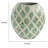 Rhys Decorative Vase, Hand-Applied Mosaic-Pattern Green-White Capiz 14 Inch-124246098