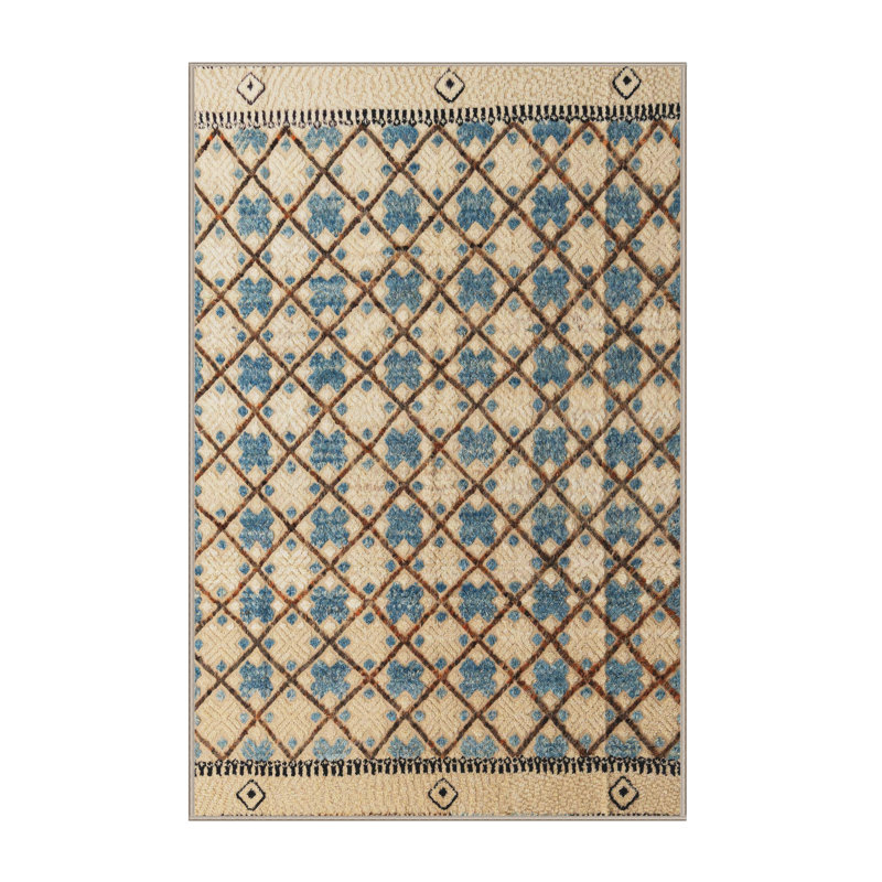 Abstract Indoor Rug, Rectangle 2' x 4'