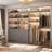 47.2" Closet System with 6 Wooden Drawers-1274400194