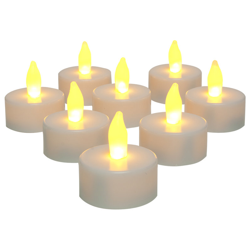 Unscented Flameless Tealight Candle, Cream