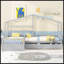 Lit plateforme simple avec trois tiroirs de rangement