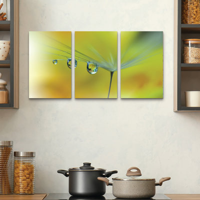 3 Panel Wall Art Set - Juliana Nan 'Sunbeam III' Canvas Wall Art for Living Room, Bedroom, or Office Decor by 