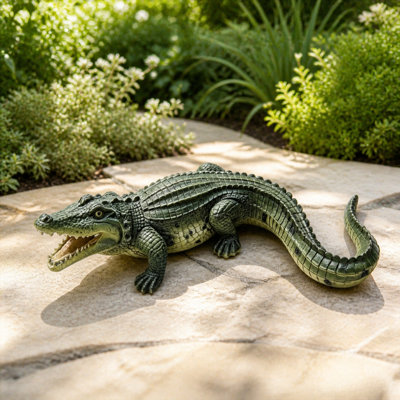 Crocodile Garden Statue