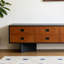Meuble télé 8 tiroirs French Retro-129338822