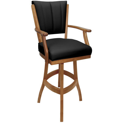 Tabouret pivotant en bois Bellamy