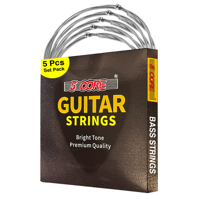 5 Core Bass Electric Guitar Strings 0 045 100 Gauge w Bright Tone for
