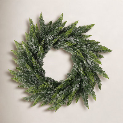 Faux Cedar Plastic Wreath