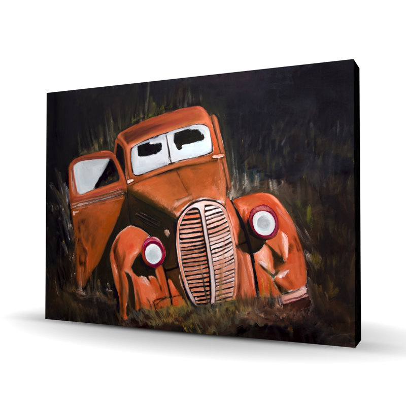 Humpy Old Car by Night - Toile de décoration pour le transport