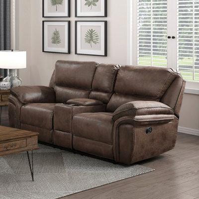 Causeuse de salon en peluche de conception moderne moelleuse en microfibre brune