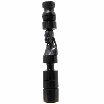 8'' H Wood Tabletop Candlestick