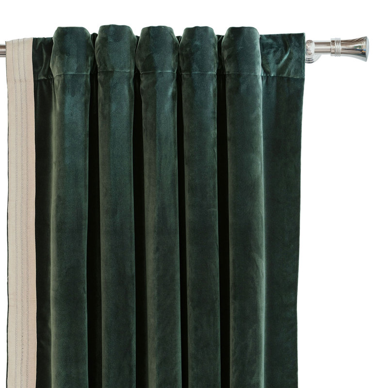 Esmeralda Room Darkening Curtain, 96" W x 96" L, Right