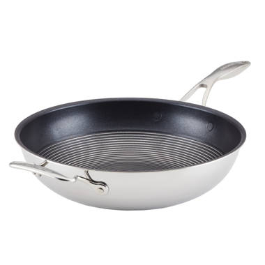 Stainless Steel Wok - 12.5-Inch