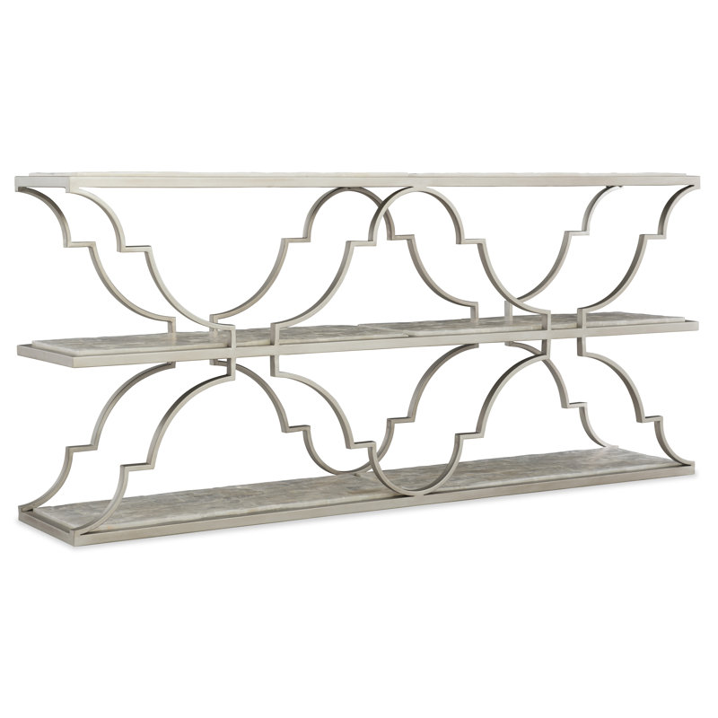 Melange 72'' W Stone Console Table