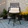 Alyne Metal Outdoor Stool with Cushion
